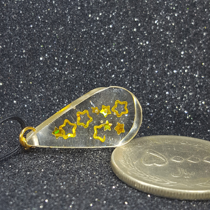 گردنبند دخترانه مدل قطره و ستاره