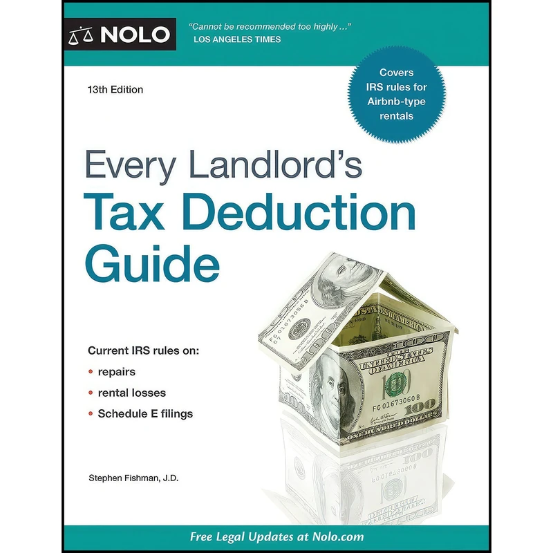 کتاب Every Landlord s Tax Deduction Guide اثر Stephen Fishman انتشارات NOLO