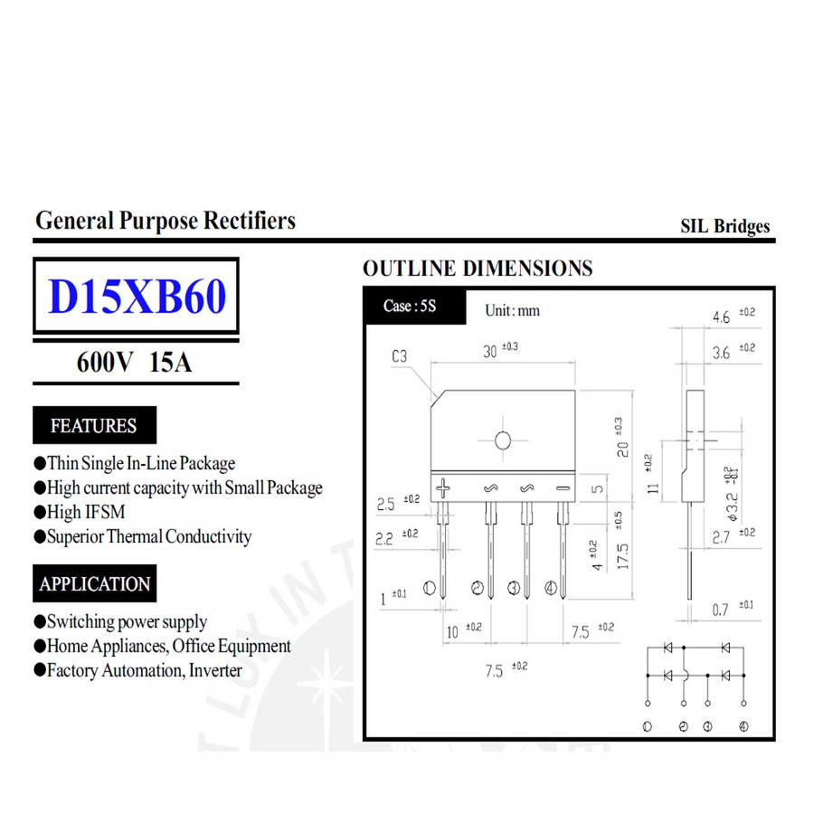 پل دیود مدل D15XB