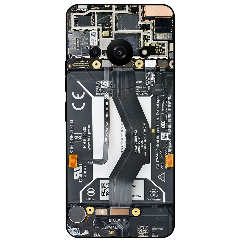 کاور مگافون طرح برد موبایل مدل 8004 مناسب برای گوشی موبایل شیائومی Poco C61