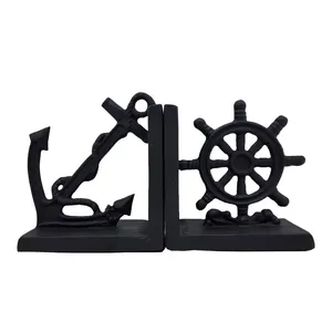 نگهدارنده کتاب مدل سکان و لنگر کشتی مجموعه 2 عددی