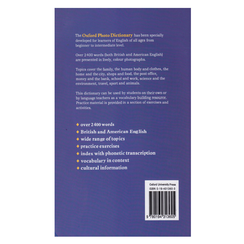 کتاب Oxford Photo Dictionary Practice Exercises For Classroom Use Or Self-Study اثر جمعی از نویسندگان انتشارات الوندپویان کتاب Oxford Photo Dictionary Practice Exercises For Classroom Use Or Self-Study اثر جمعی از نویسندگان انتشارات الوندپویان
