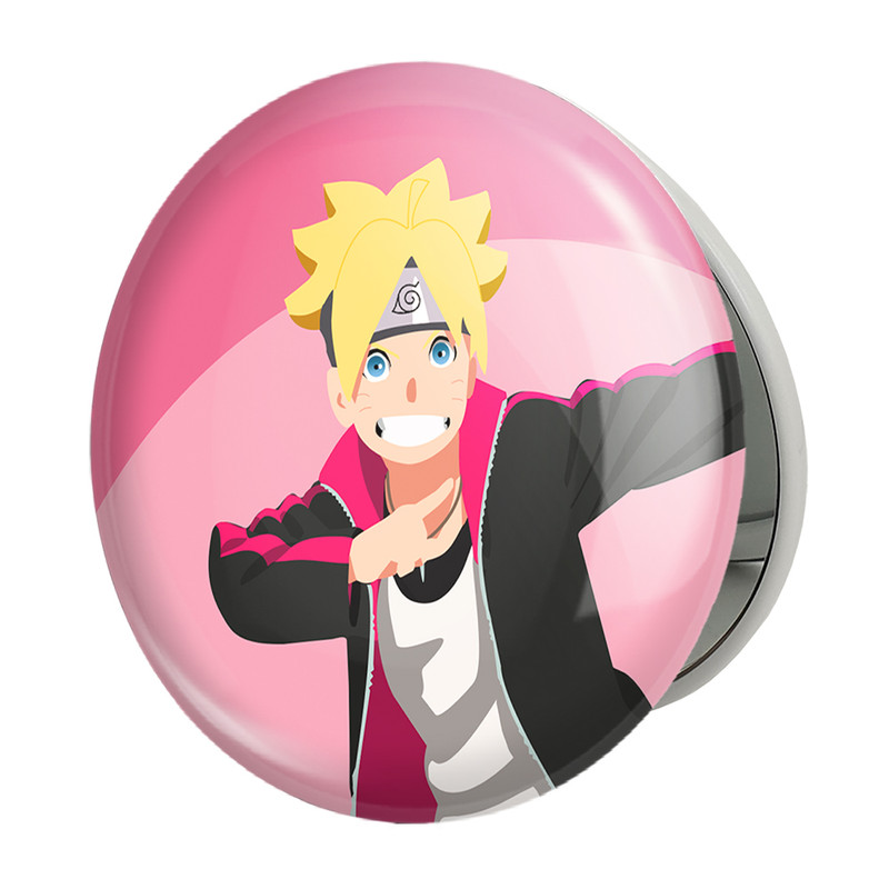 آینه جیبی خندالو طرح بوروتو اوزوماکی انیمه بوروتو Boruto مدل تاشو کد 13145 