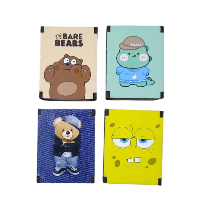 جای کبریت مدل تدی باب اسفنجی و کله فندقی کد 20 بسته 4 عددی