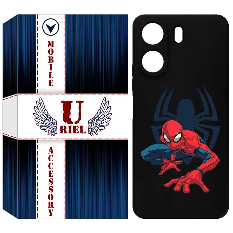 کاور یوریل مدل KSH کد 75 طرح اسپایدرمن مناسب برای گوشی موبایل شیائومی Redmi 13C 4G / Poco C65