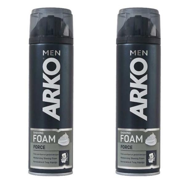 فوم اصلاح آرکو من مدل FORCEE حجم 200 میلی لیتر مجموعه دو عددی