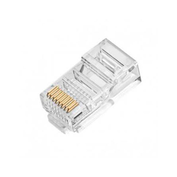 سوکت شبکه امپ مدل Cat6 بسته 100 عددی 2