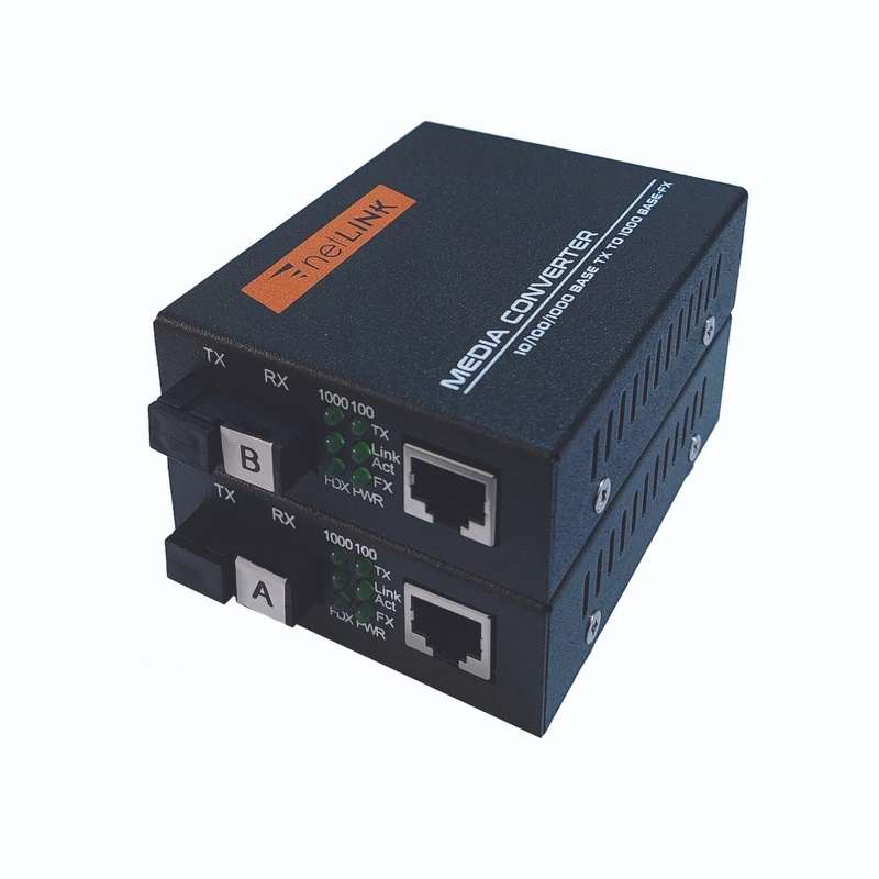 مدیاکانورتر نت لینک تک کر مدل HTB-GS-03-20KM-AB بسته 2 عددی