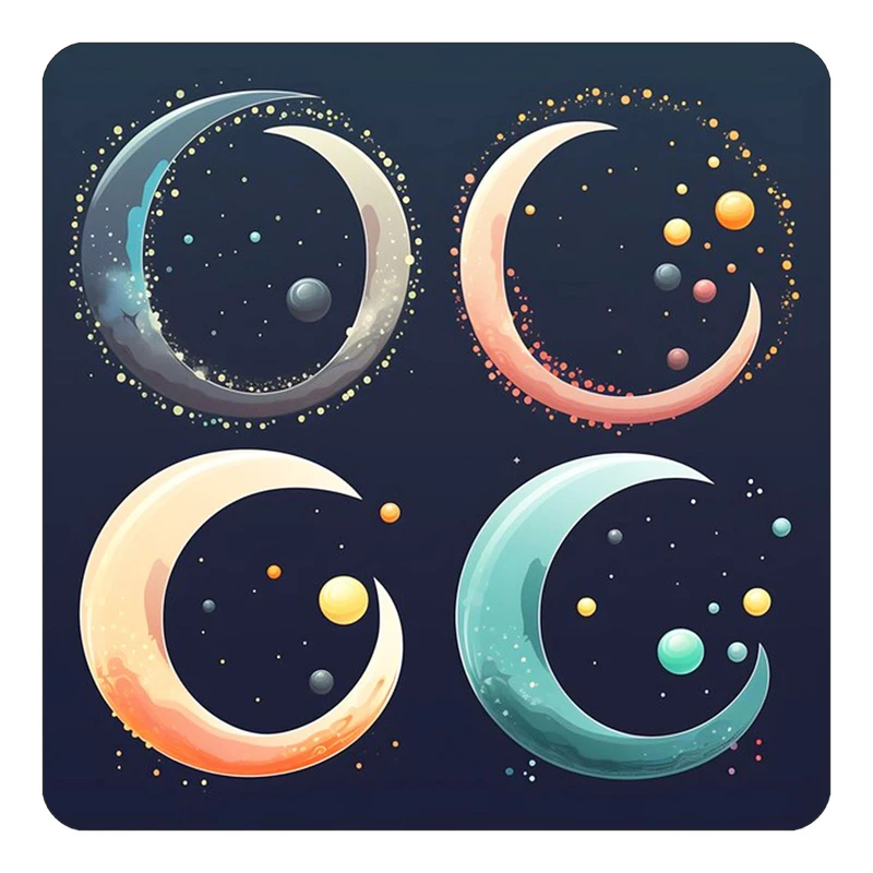 مگنت کاکتی طرح ماه و ستاره مدل mp52553