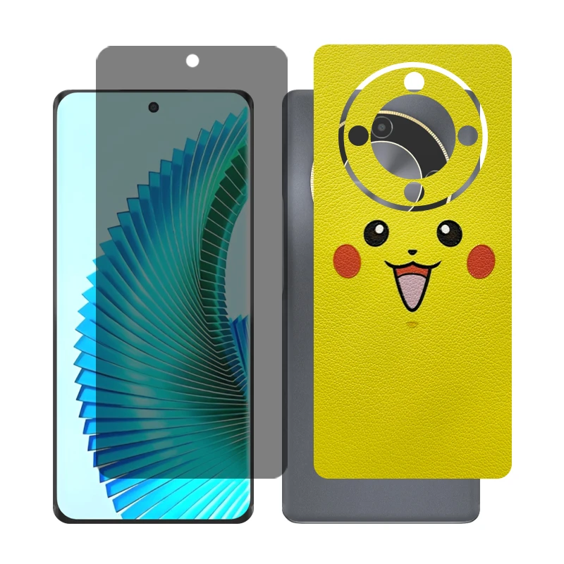 محافظ صفحه نمایش حریم شخصی گلس مدل Together مناسب برای گوشی موبایل آنر X9b به همراه برچسب پوششی پشت گوشی