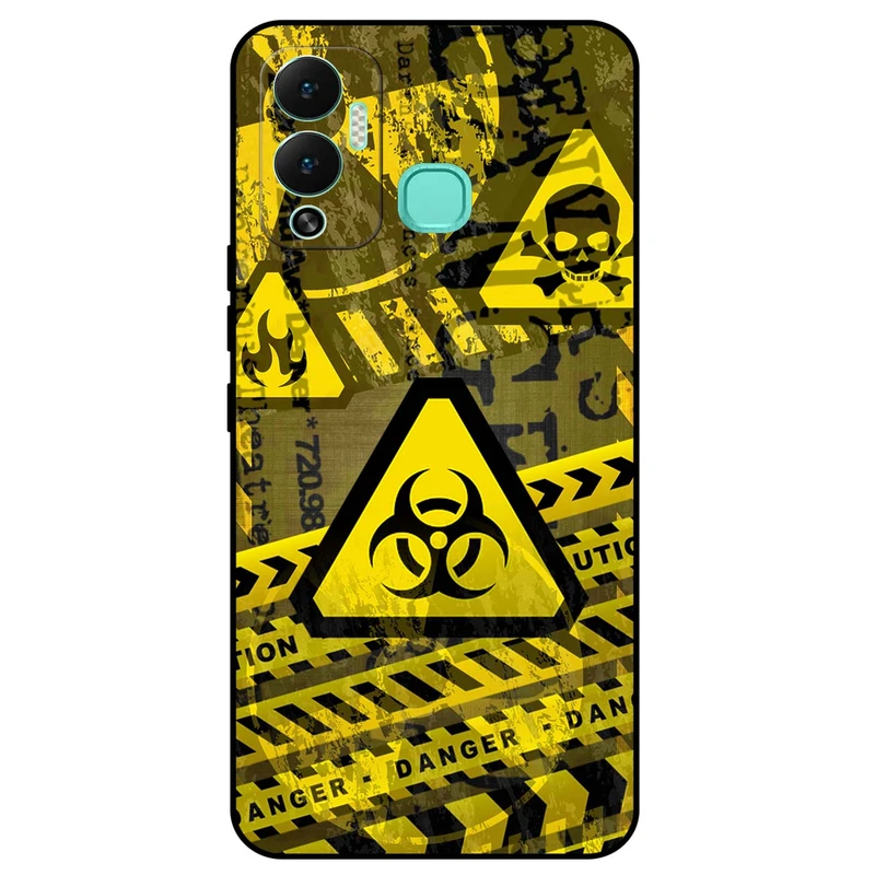 کاور مگافون طرح خطر مدل 7703 مناسب برای گوشی موبایل اینفینیکس Hot 12 Play