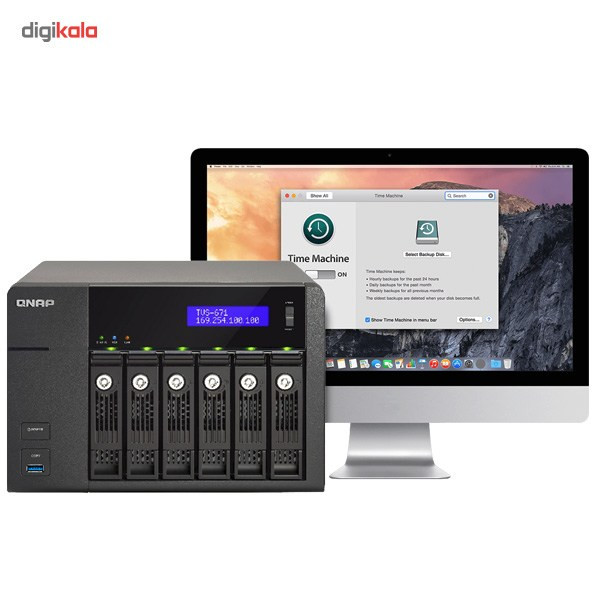 ذخیره ساز تحت شبکه کیونپ مدل TVS-671-PT-4G بدون هارددیسک