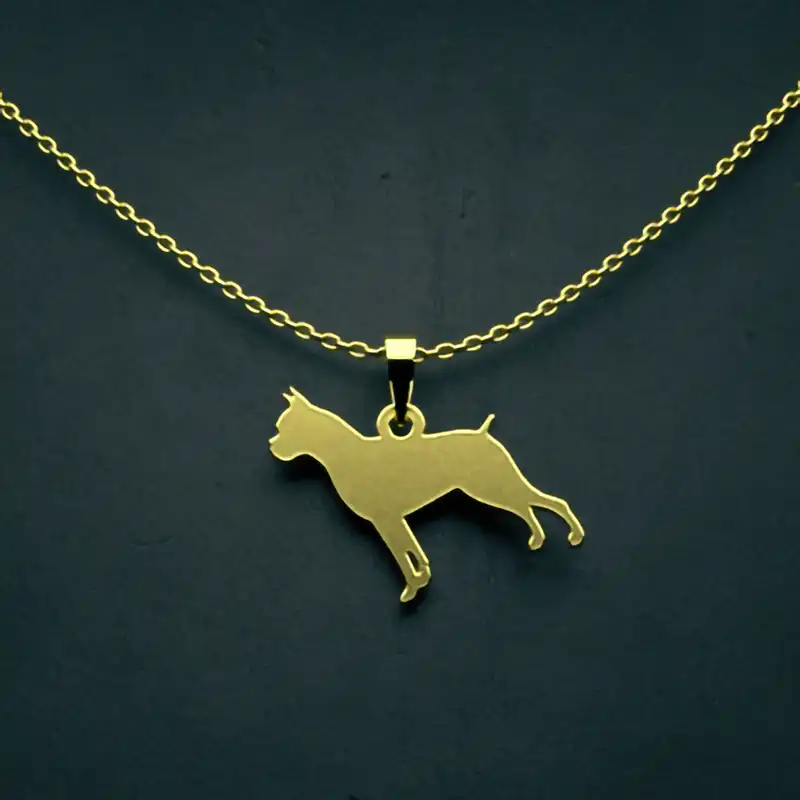 گردنبند طلا 18 عیار زنانه مدوپد مدل سگ کد J3-1-1017
