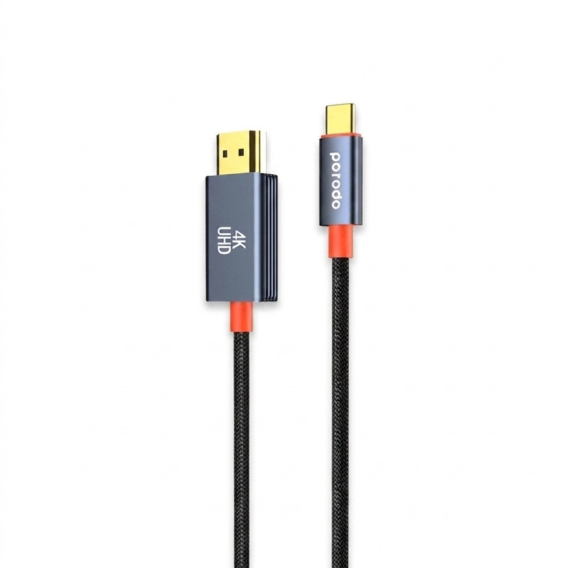 کابل تبدیل HDMI به USB-C پرودو مدل Woven Braided طول 2 متر