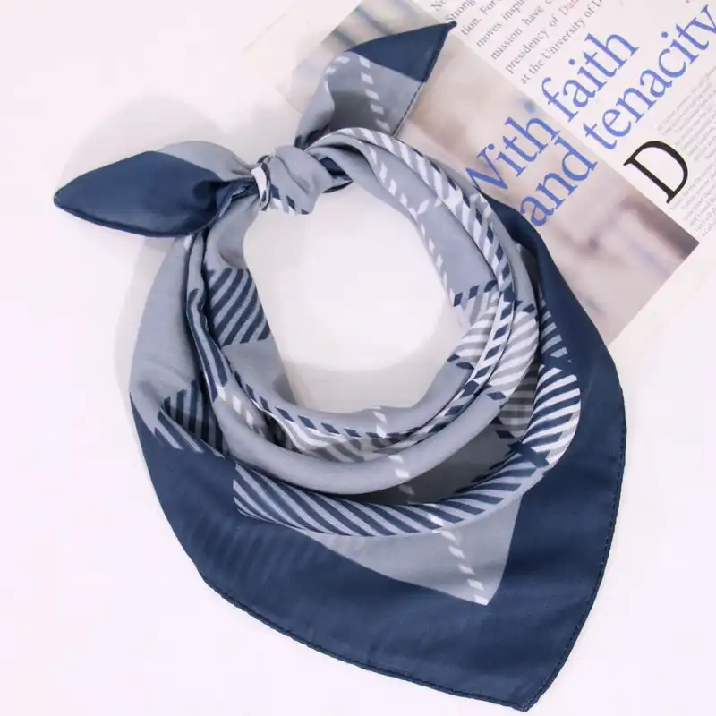 دستمال سر و گردن زنانه مدل مینی جدید طرح لوزی کد a-2347