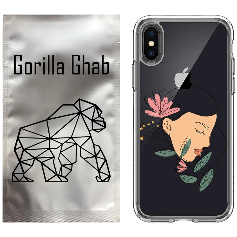 کاور گوریلا قاب مدل CLG کد 53 طرح صورت زن مناسب برای گوشی موبایل اپل iPhone X / XS