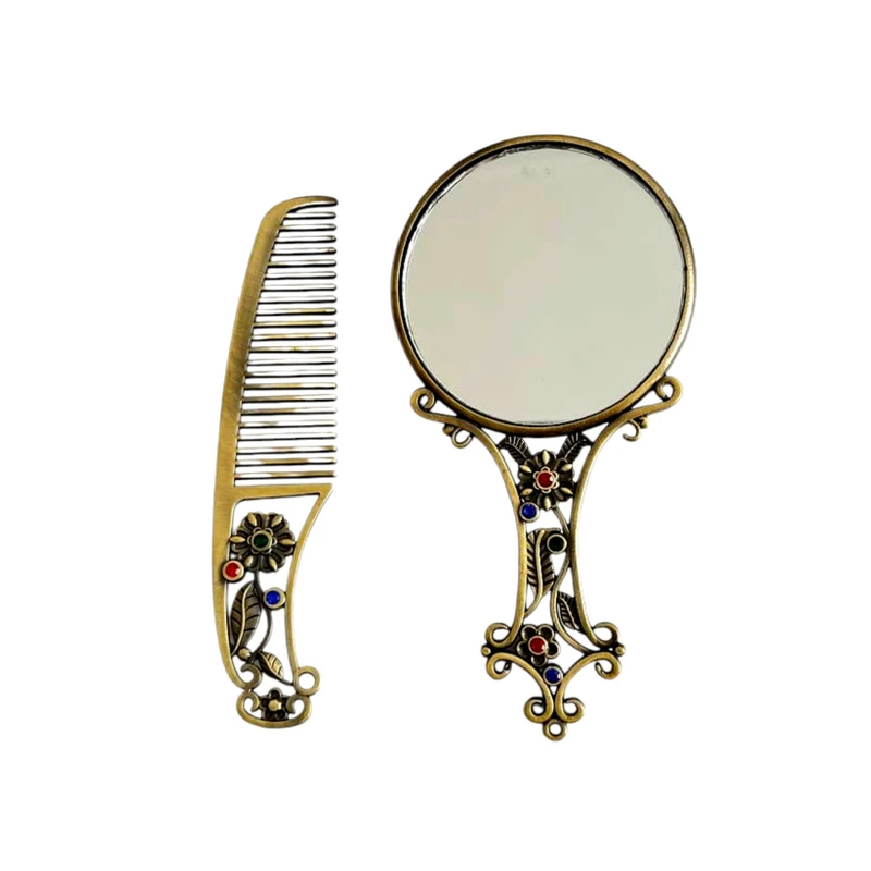 ست آینه و شانه طرح پروانه