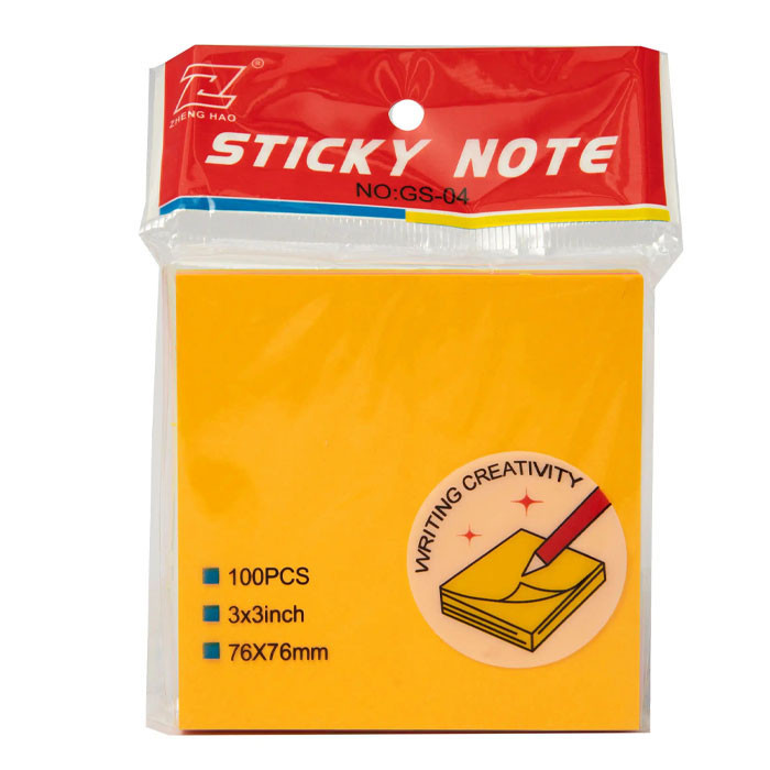 کاغذ یادداشت چسب دار استیک نوت سایز 76 در 76 میلی متر بسته 100 عددی ارزانترین فروشگاه اینترنتی