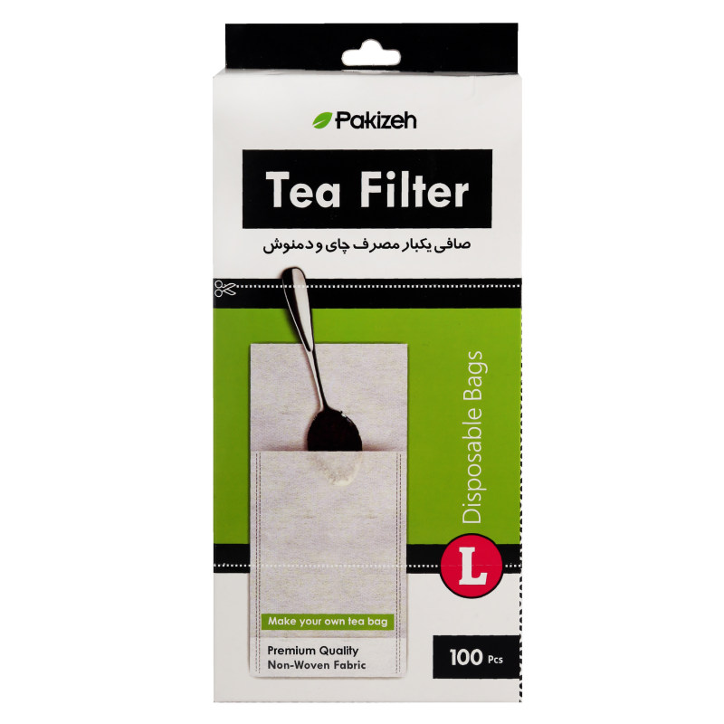 فیلتر چای پاکیزه کد P300L مجموعه ده بسته 100 عددی