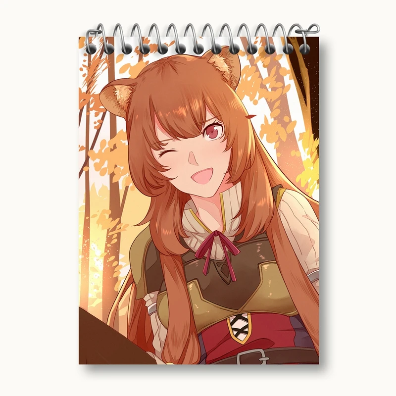 دفتر یادداشت 50 برگ خندالو مدل رافتالیا انیمه ظهور قهرمان سپر کد 15941