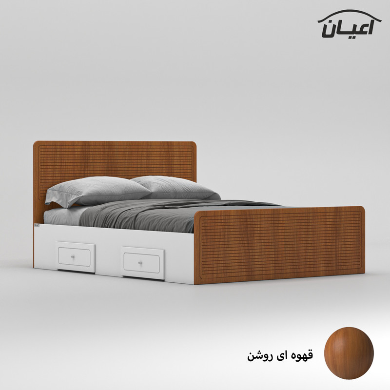تخت خواب دو نفره اعیان مدل FH812 سایز 160x200 سانتی متر