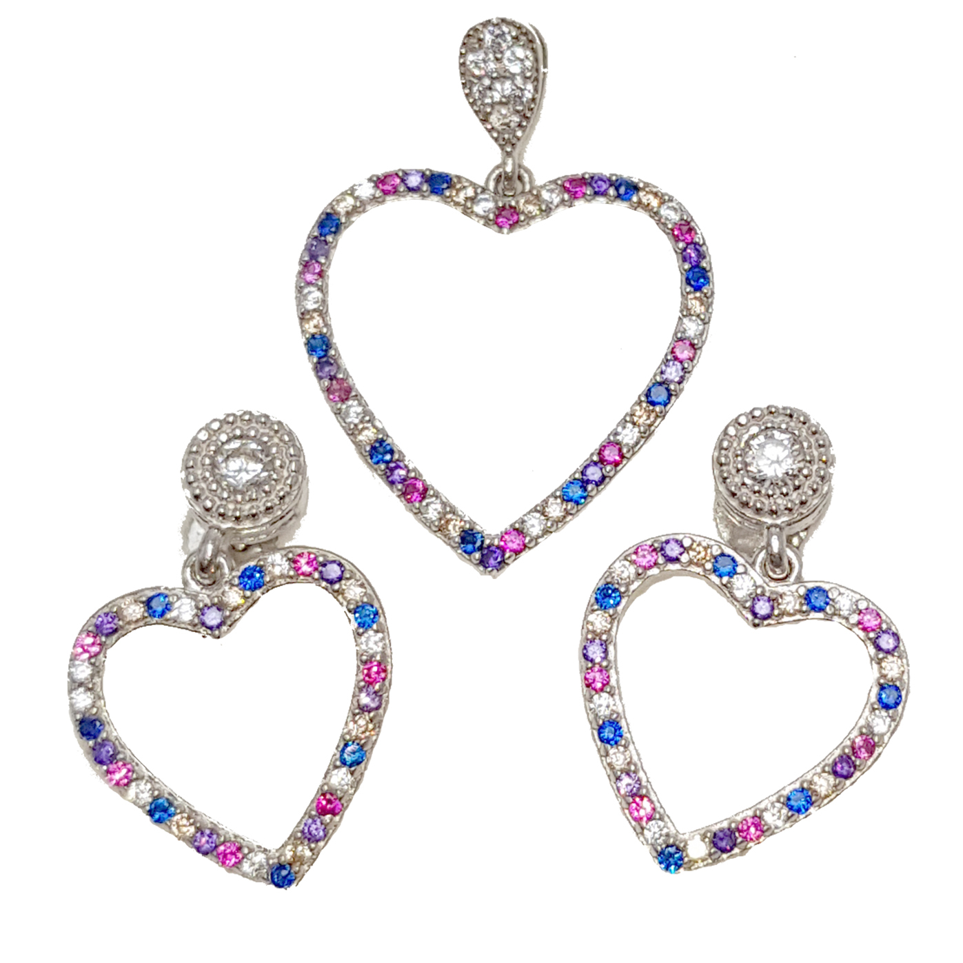 نیم ست نقره زنانه مدل 0912