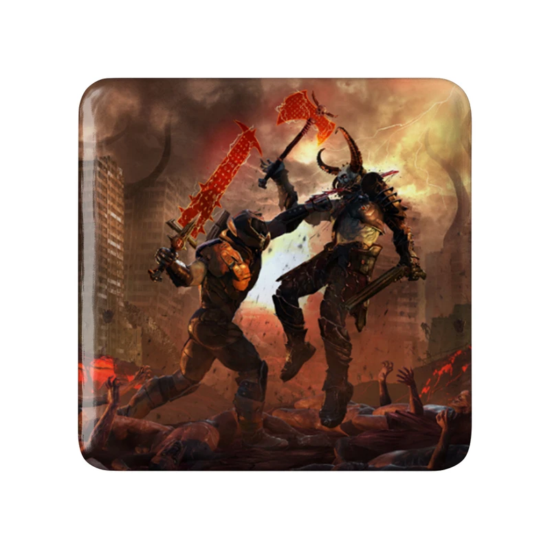 مگنت خندالو طرح بازی رستاخیز (Doom) مدل مربعی کد 31380