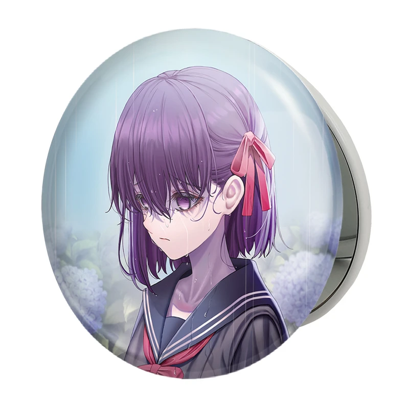 آینه جیبی خندالو طرح ساکورا انیمه فیت استی نایت Fate Stay Night مدل تاشو کد 22742 