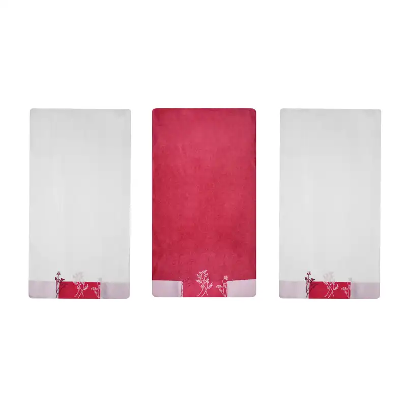 حوله صورت هوبی مدل KARINA-ASORTI30 سایز 50x90 سانتی متر مجموعه سه عددی