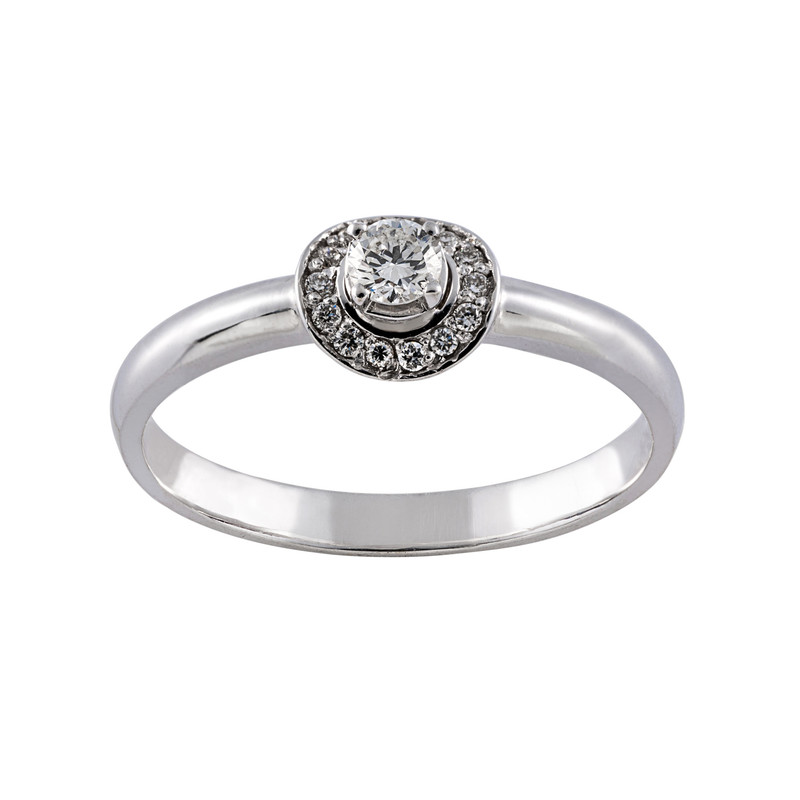 انگشتر طلا 18 عیار جواهری سون مدل 1719