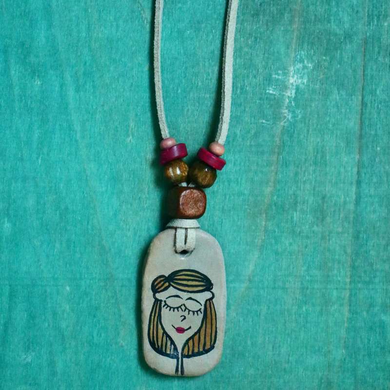 گردنبند دخترانه طرح دختر کد ۲۹۶