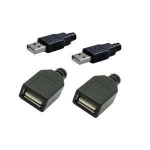 فیش نری و مادگی USB مدل Type-A مجموعه 4 عددی
