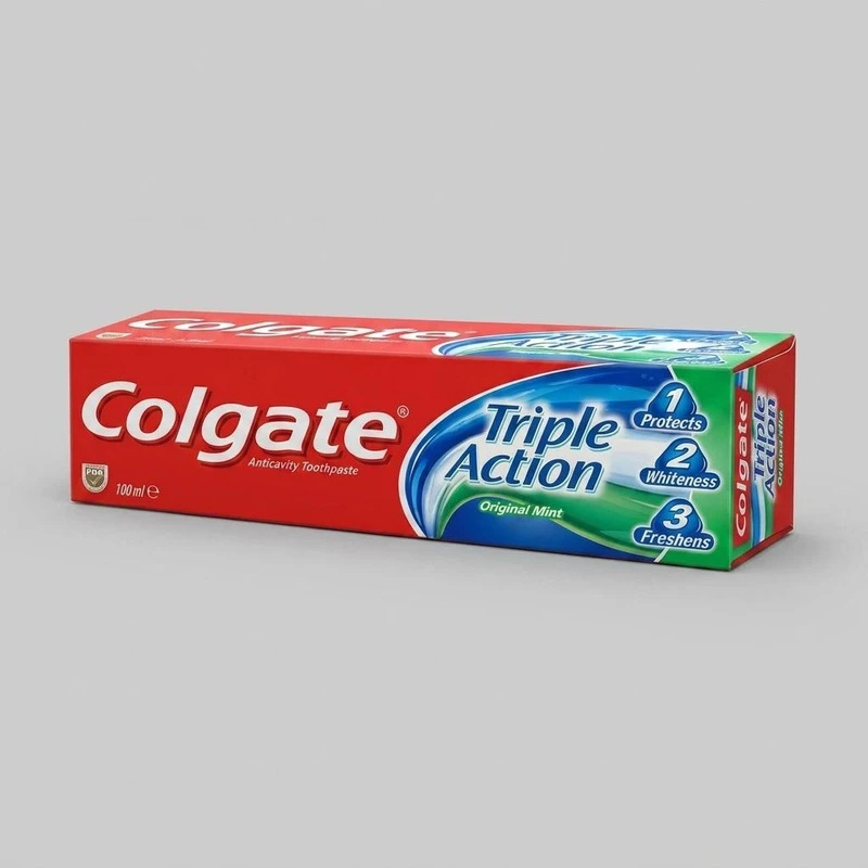 خمیر دندان کولگیت مدل triple حجم 100 میلی لیتر