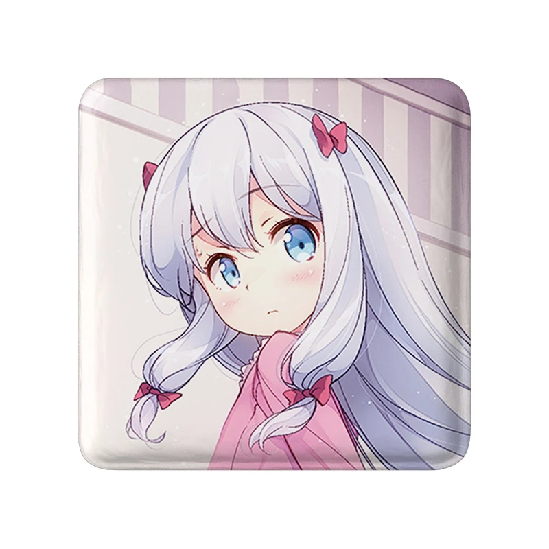 مگنت خندالو طرح ساگیری انیمه ارومانگا سنسی Eromanga Sensei  مدل مربعی کد 22611