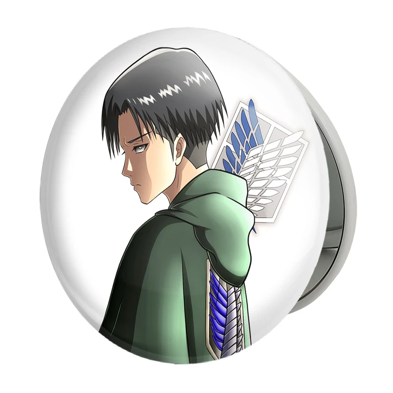 آینه جیبی خندالو طرح لیوای انیمه اتک آن تایتان Attack on Titan مدل تاشو کد 18547 