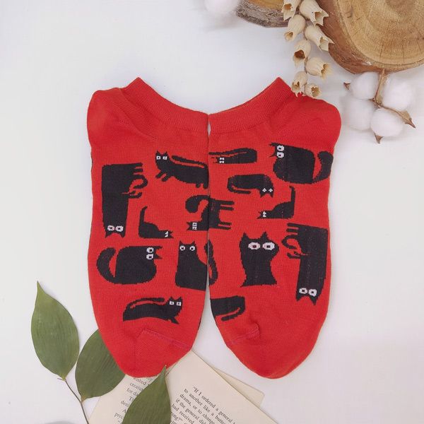 جوراب زنانه ال سون مدل گربه کد PH846 -  - 6