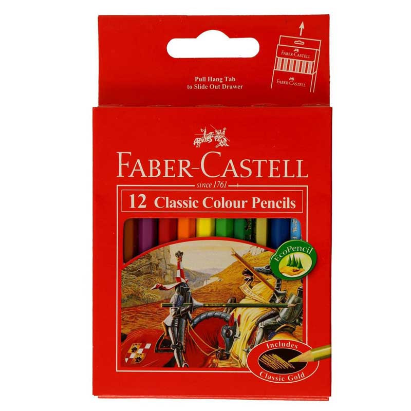 مداد رنگی 12 رنگ فابر کاستل مدل کلاسیک کد 53564