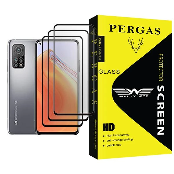 محافظ صفحه نمایش وایلی نایس مدل Pergas Glass MIX003 مناسب برای گوشی موبایل شیائومی Mi 10T 5G بسته سه عددی