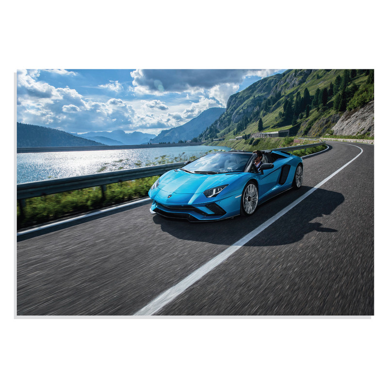 تابلو شاسی طرح ماشین لامبورگینی اونتادور - Lamborghini Aventador S Roadster 2017 مدل NV0664