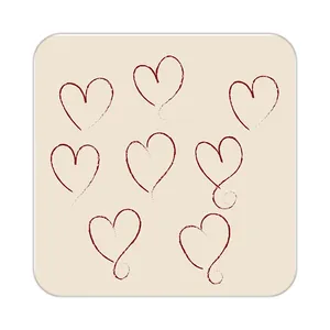 زیر لیوانی کاکتی طرح عاشقانه مدل mp40876