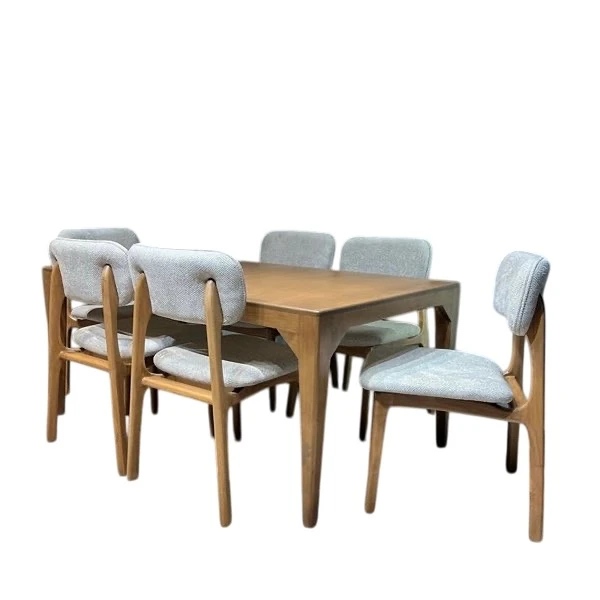 میز و صندلی ناهارخوری شش نفره گالری آدرینو مدل کد 6688