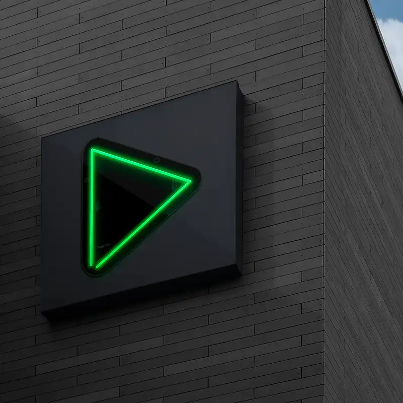 چراغ دیواری نئون دیزاین مدل Play-BL_GR