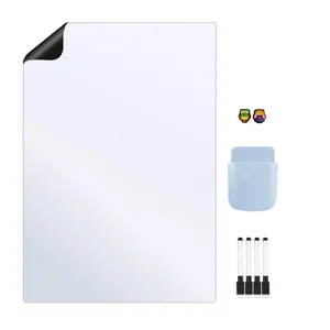 تخته وایت برد هوم اند فریج مدل 8 سایز 40x30 سانتی متر به همراه ماژیک و مگنت و هولدر مغناطیسی مجموعه 8 عددی