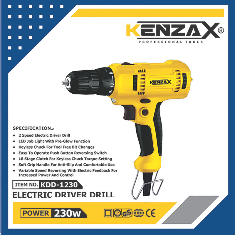 دریل پیچ گوشتی کنزاکس مدل KDD-1230 دریل پیچ گوشتی کنزاکس مدل KDD-1230