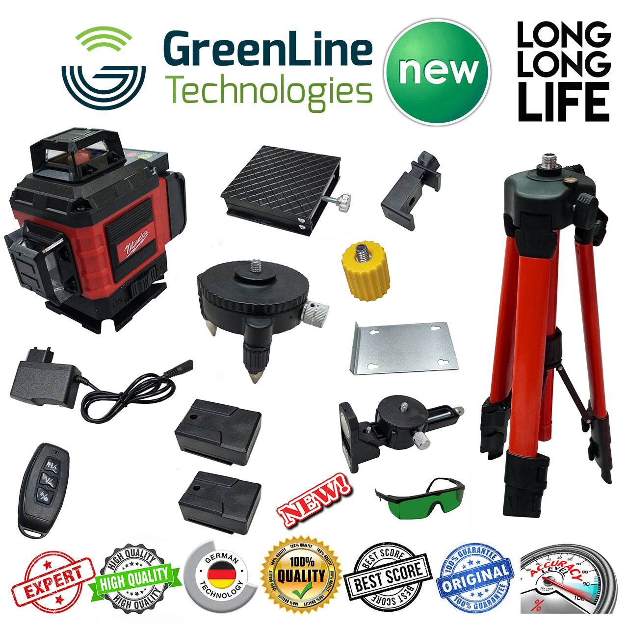 تراز لیزری مدل 16 لاین کد DW-360-4D Hard Box تراز لیزری مدل 16 لاین کد DW-360-4D Hard Box