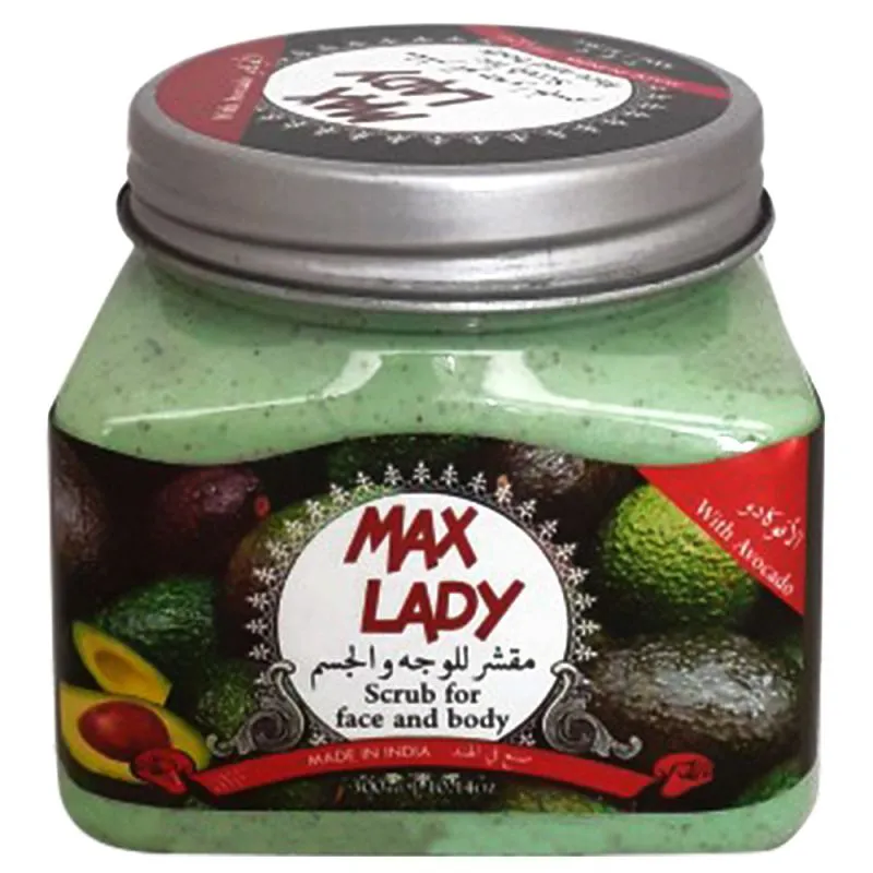 اسکراب لایه بردار پوست مکس لیدی مدل Avocado حجم 300 میلی لیتر