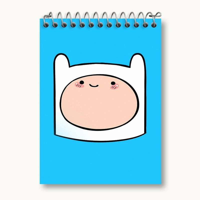دفتر یادداشت 50 برگ خندالو مدل فین وقت ماجراجویی Adventure Time کد 20815