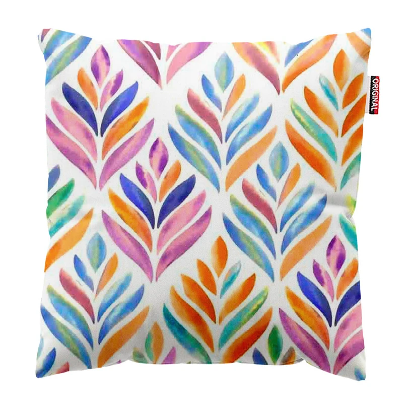 کوسن پاد آفرین طرح گل کد 3032 سایز 30*30 سانتی متر