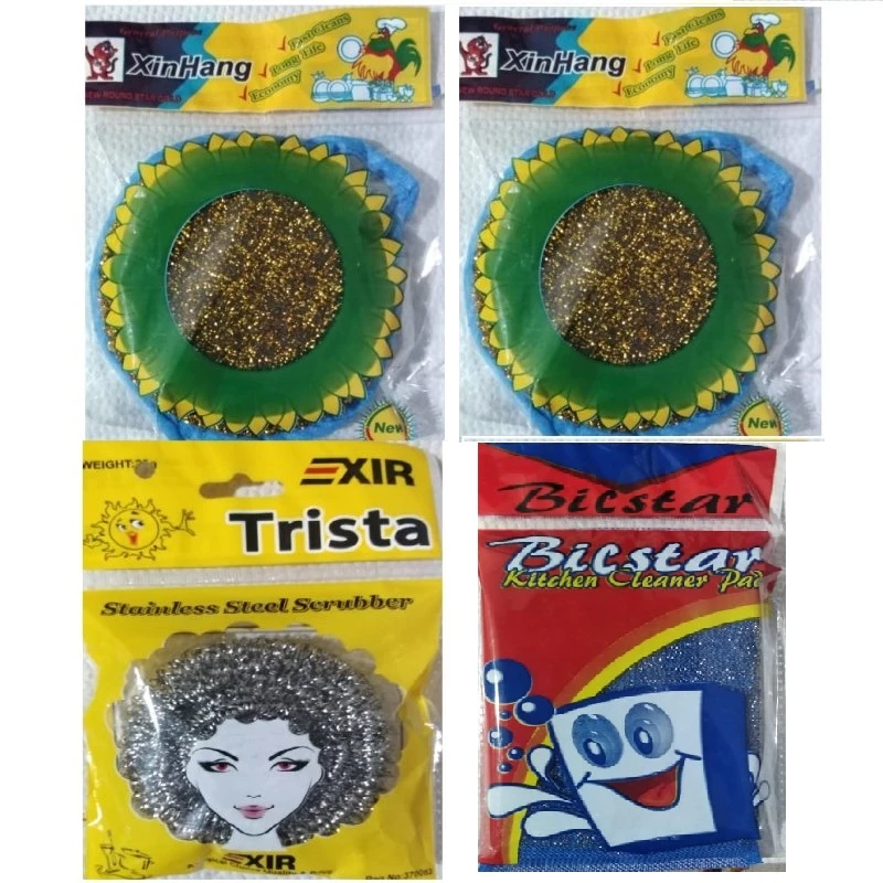 اسکاچ و سیم ظرفشویی مدل 1050 بسته 4 عددی