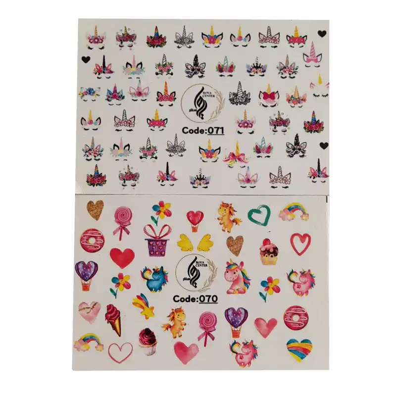 برچسب لنز ناخن رویاسنتر مدل 7170مجموعه 2 عددی